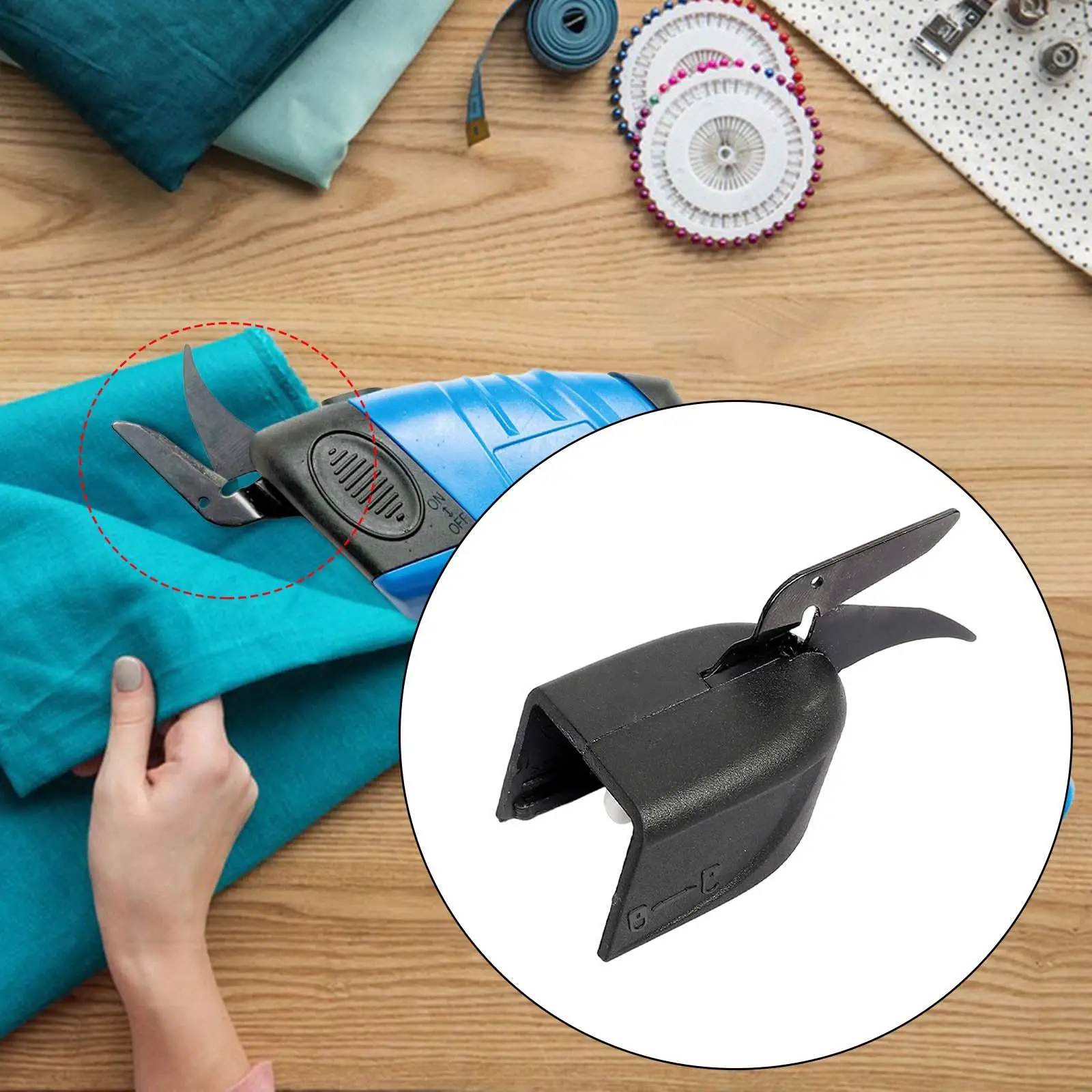 Cordless Electric Scissors Replacement Blade Cutting Blade Multifunctional Home Cloth Cutter for Cardboard Carpet Leather Fabric