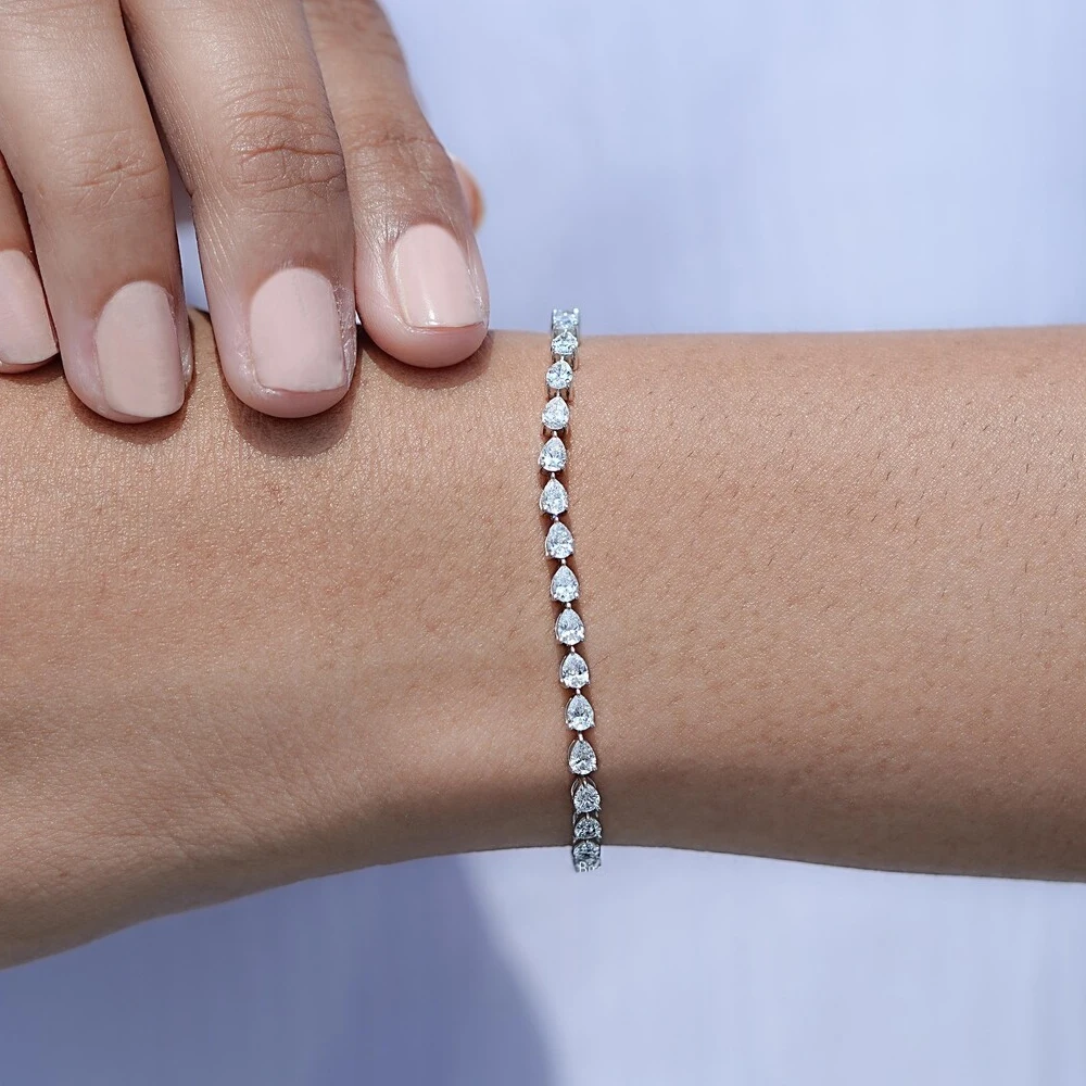 Bracelet tennis en moissanite - Moissanite Tennis Bracelet 925 Sterling avis et prix