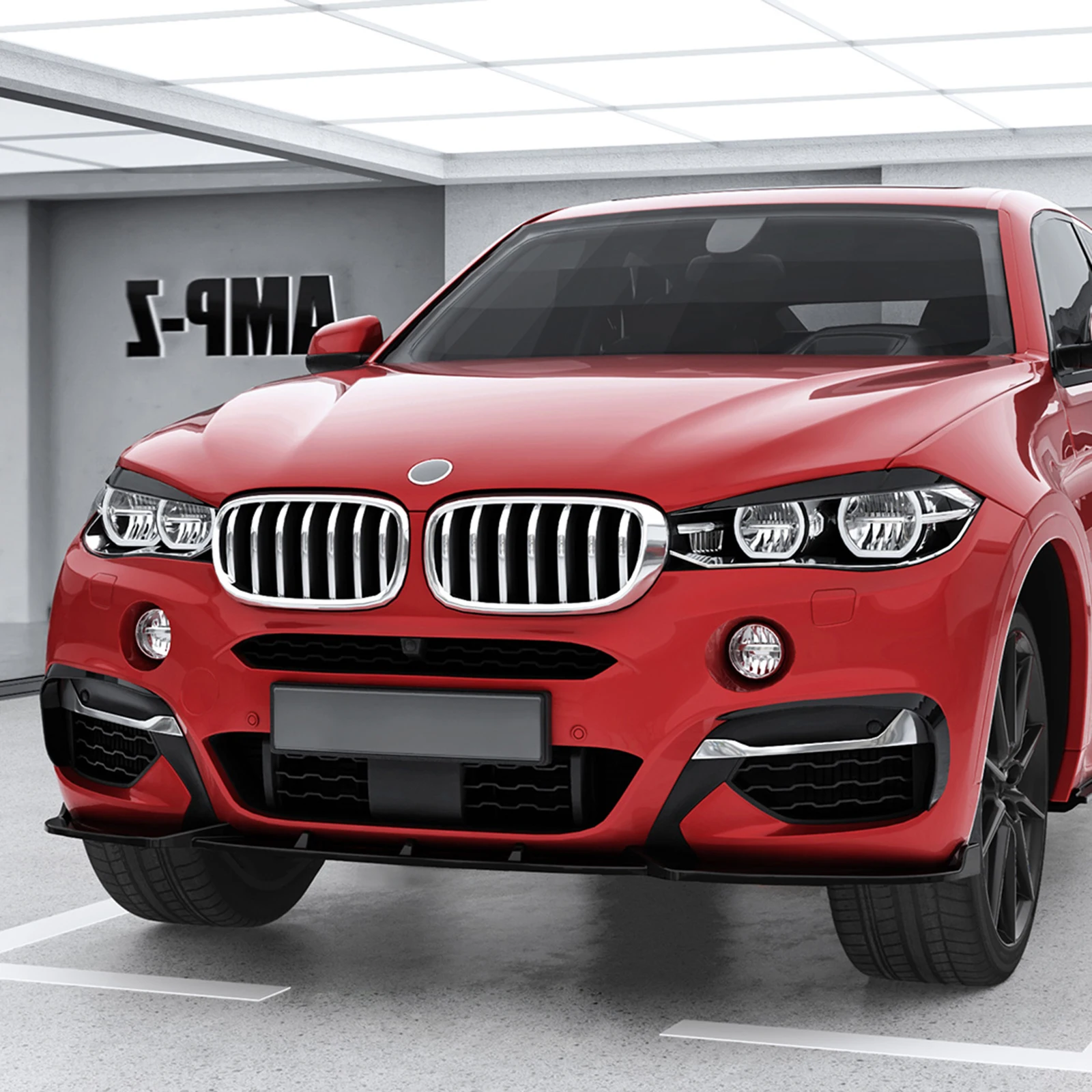 

Car Front Bumper Spoiler Lip Lower Splitter Lips Blade For BMW X6 F16 M Sport 2015 2016 2017 2018 2019