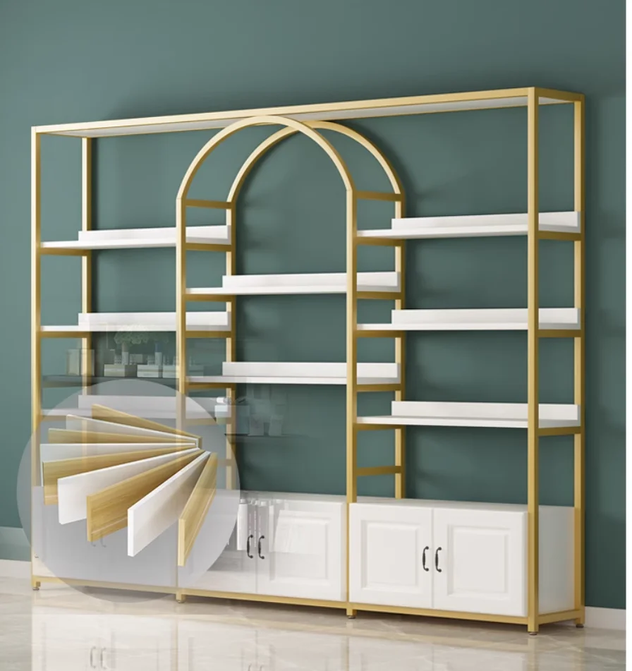 

Shelves display shelves Multi-layer jewelry nail display shelves Hair and beauty salons cosmetic products display cases