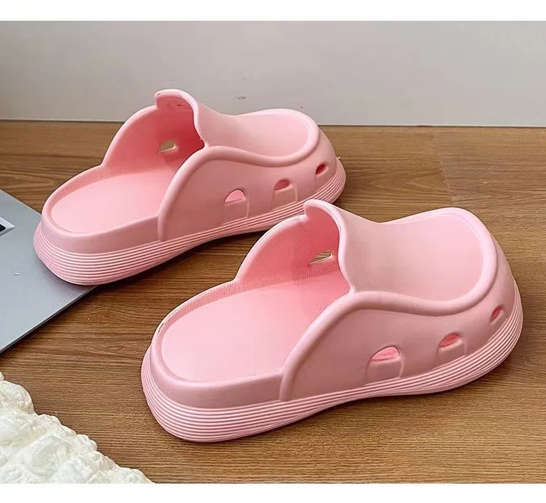2024 New Women\'s slippers Soft and comfortable Non-slip Wear-resistant Indoor and outdoor Ventilate Thick bottom Shoes for men