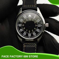 LUXURY VINTAGE WATCH ACCESSORIES MECHANICAL CASE SUITABLE FOR NH35/36 MOVEMENT SUBSTITUTE FLIGHT 40MM STAINLESS STEEL CASE