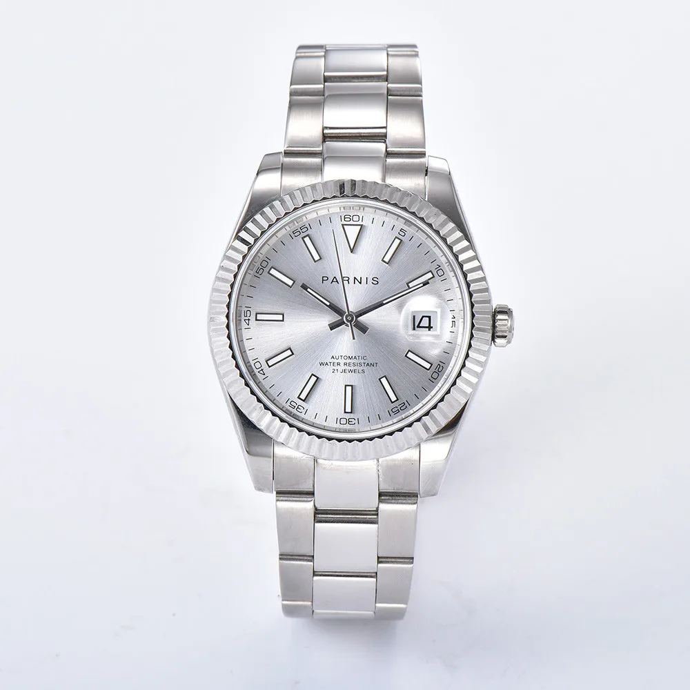 Мужские наручные часы Parnis, японские автоматические светящиеся маркеры Miyota 39,5, 8215 мм