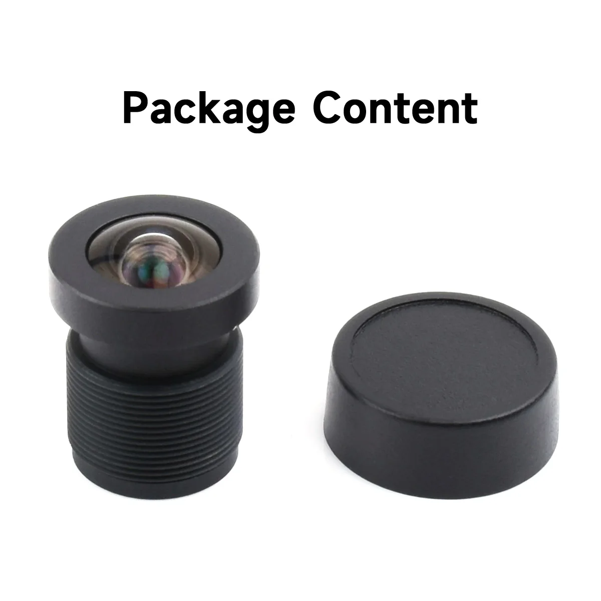 Waveshare M12 High Resolution Lens, 16MP, 105° FOV, 3.56mm Focal Length, Compatible with Raspberry Pi High Quality Camera M12