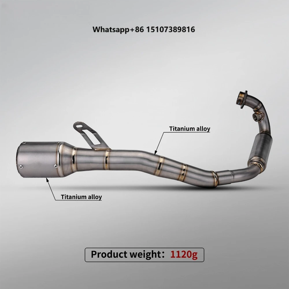 

Dragster 300 Motorcycle Exhaust Full Ti Alloy System Modification Silver
