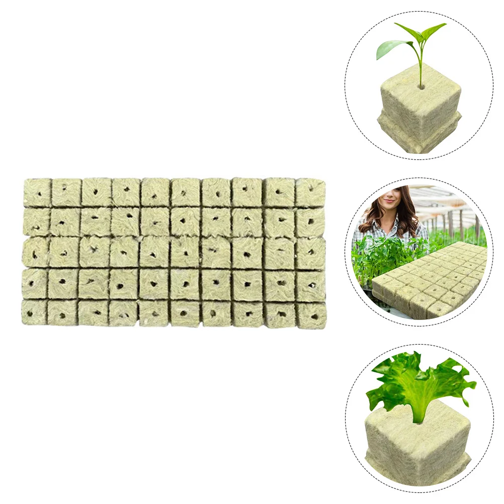 

50pcs Large Seed Substrate Plant Soilless Cultivation Nutrient Blocks Grow Cubes Plugs Nursery Growth Supplies