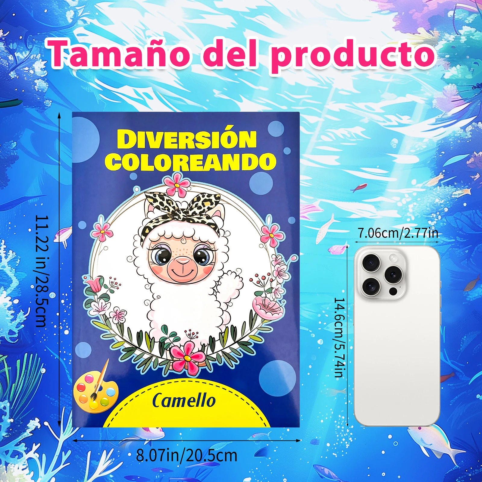 Children's Coloring Book 3-7 Years Cute Animals Coloring Extra Thick Size Creativity Enhancement Elementary Painting Education