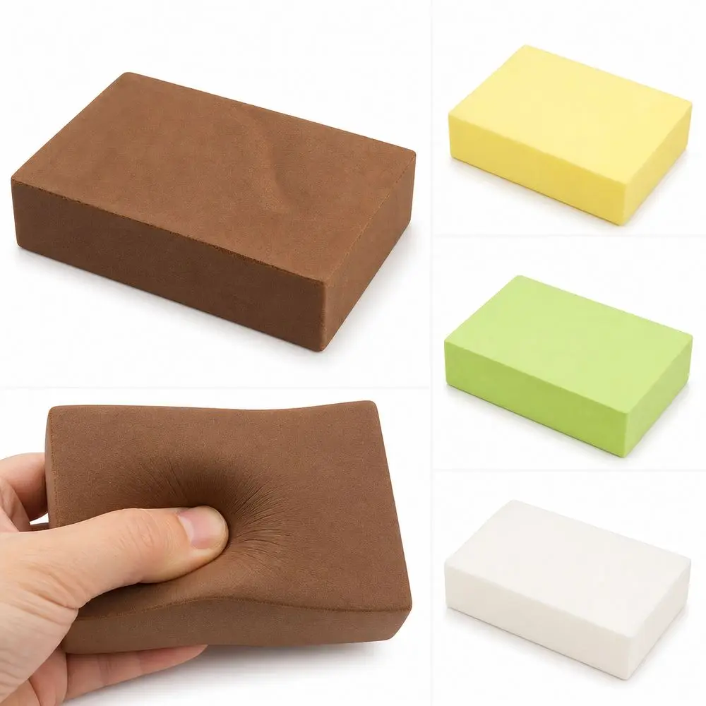 New Slow Recovery Square Bread Squeeze Wet and Soft Sticky Surface Simulation Bread Stress Relief Soft Touch Slow Rebound