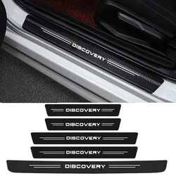 Pegatinas de umbral de puerta de coche de fibra de carbono, película protectora para Land Rover Discovery 2, 3, 4, LR3, LR4, L318, L319, L462 Sport