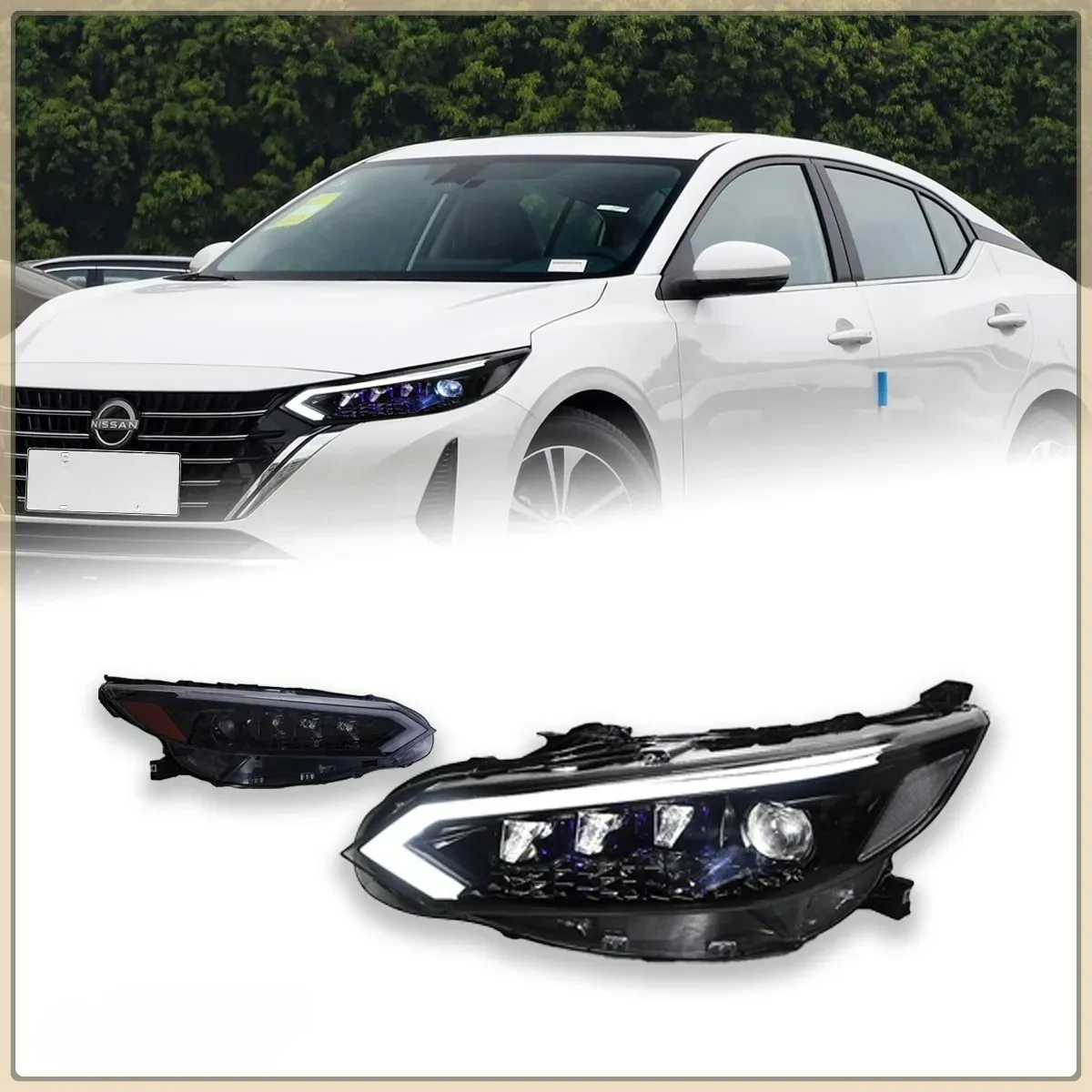

Автомобильные фары 2020-2022 для Nissan Sentra Sylphy, модифицированные фары, светодиодные дневные ходовые огни