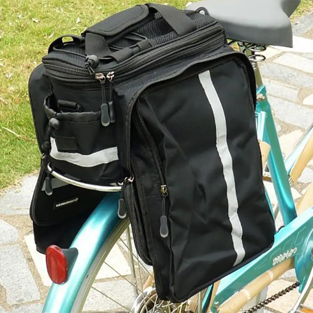 Multifunctional Bicycle Trunk Bag Large Capacity Cycling Mountain Bike Saddle Rear Rack Luggage Carrier Tail Seat Pannier Pack