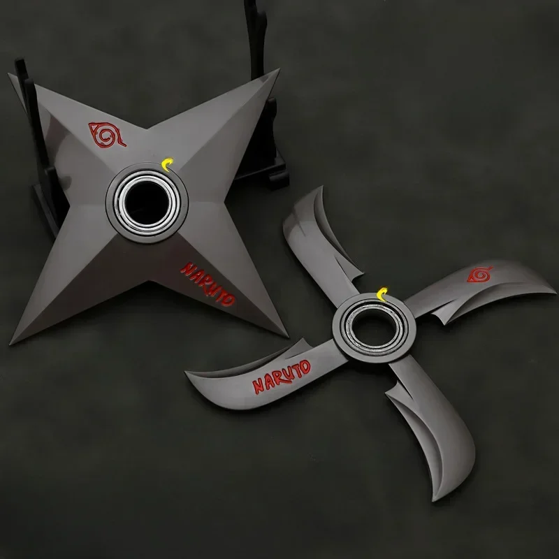 2024 Summer New Alloy Toy Model Set Anime Rotating Metal Weapon Model Shuriken Darts Desk Decoration