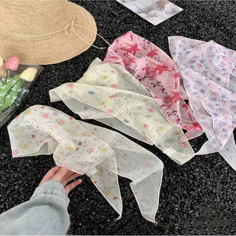 عصابات رأس نسائية على شكل زهور - عصابات شعر عمامة رفيعة قابلة للتنفس للفتيات - غطاء رأس أنيق لإكسسوارات الشعر