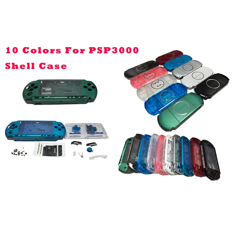 

PSP 3000 Game Console Replacement Full housing Case Shell Cover With Free Screwdriver & Film