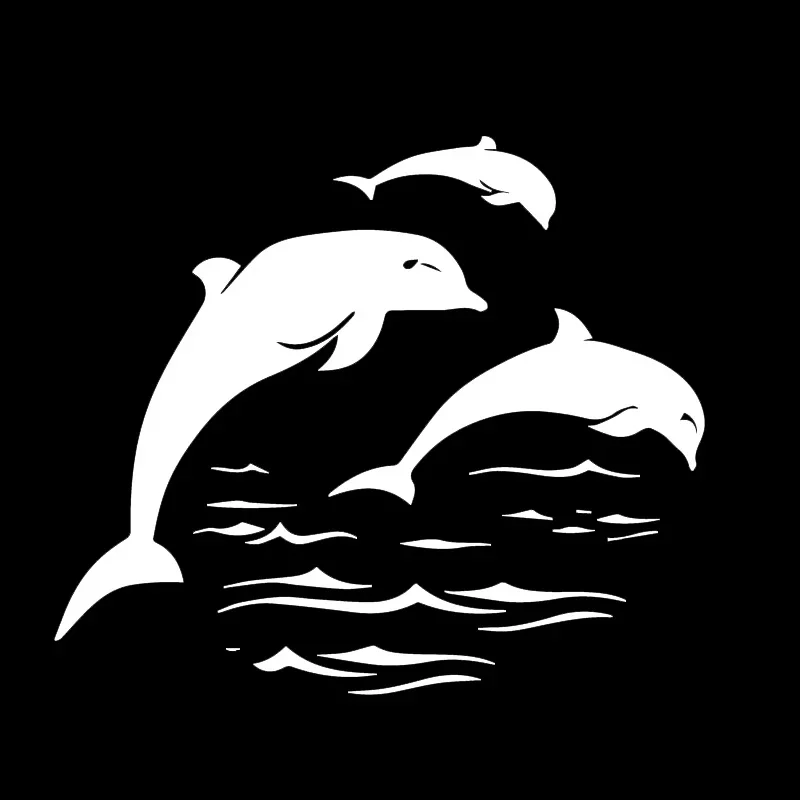 Car Sticker Sea World Dress Up Fashion Dolphin Vehicle Supplies Cover Scratches Products Accessories Cute, Motorcycle Stickers