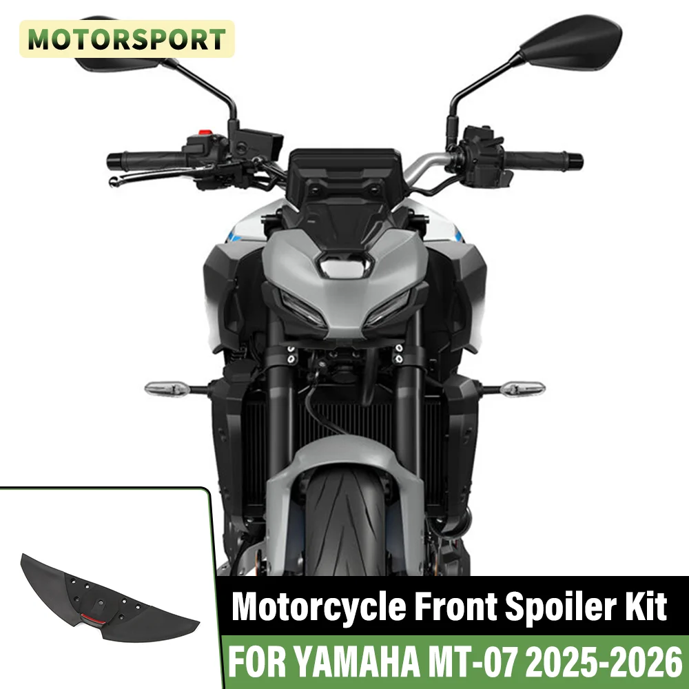

Motorcycle Front Spoiler FOR YAMAHA MT-07 MT 07 2025 2026 Lower Lip Downforce Winglet Aerodynamic Wing Front Beak Accessories