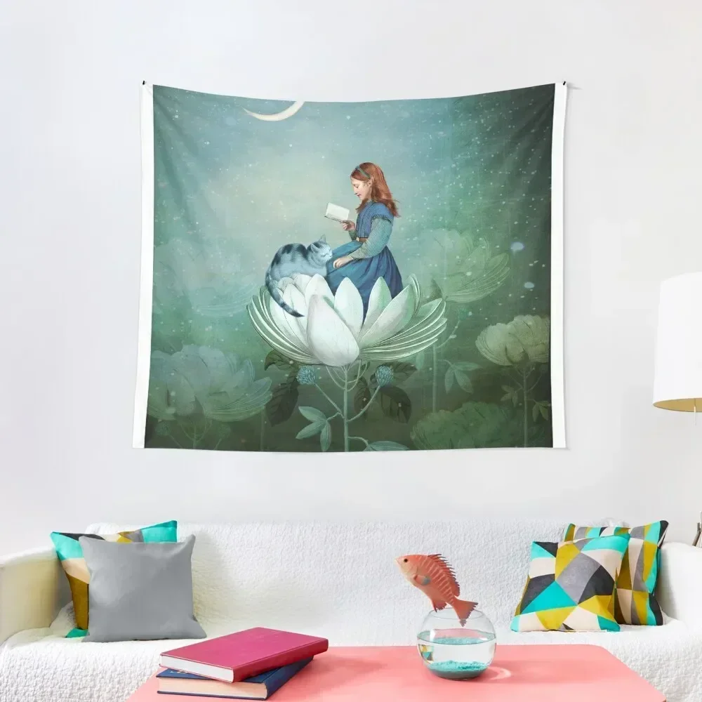 

Blue stories Tapestry Decorative Wall Mural Tapete For The Wall Wall Hanging Decor Bedrooms Decorations Tapestry