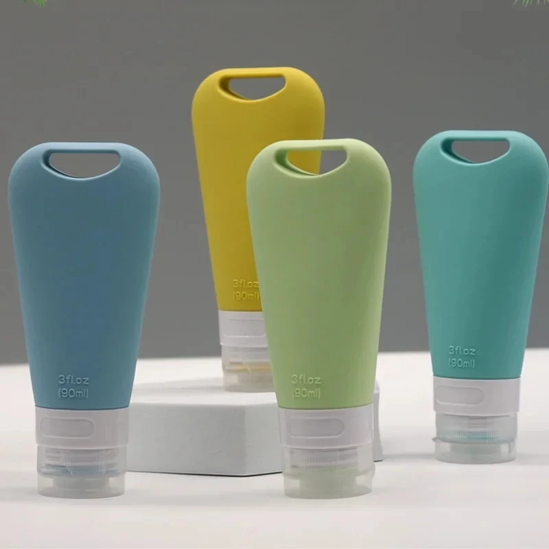 1-teiliges Silikon-Reiseflaschenset mit Löchern und Flasche für Kosmetik, Shampoo und Gesichtsreinigung