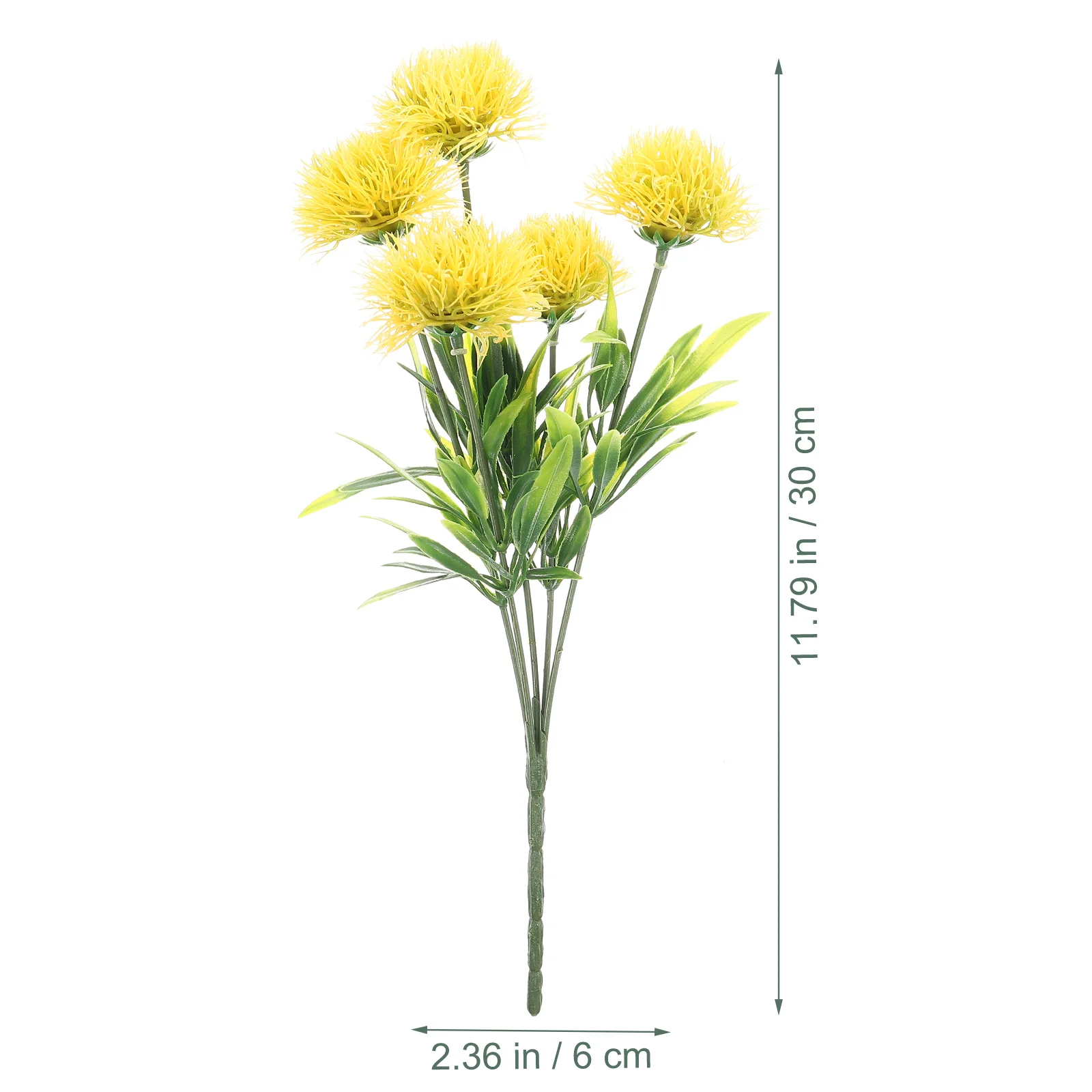 

4Pcs Artificial Dandelions Plastic Lifelike Faux Flowers Home Office Decoration Wedding Layout DIY Flower Arrangement Materials