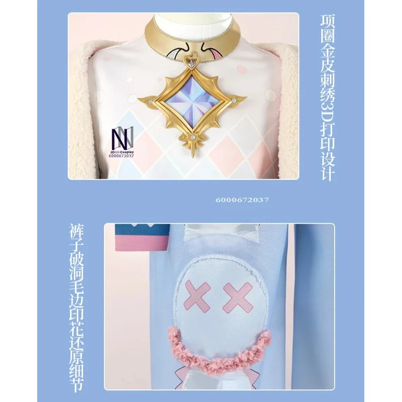 Game Nu:Carnival Blade Cosplay Costume New Anime High Quality Role Play Pink Coat Pants Hat Full Set for Men Comic Con Party