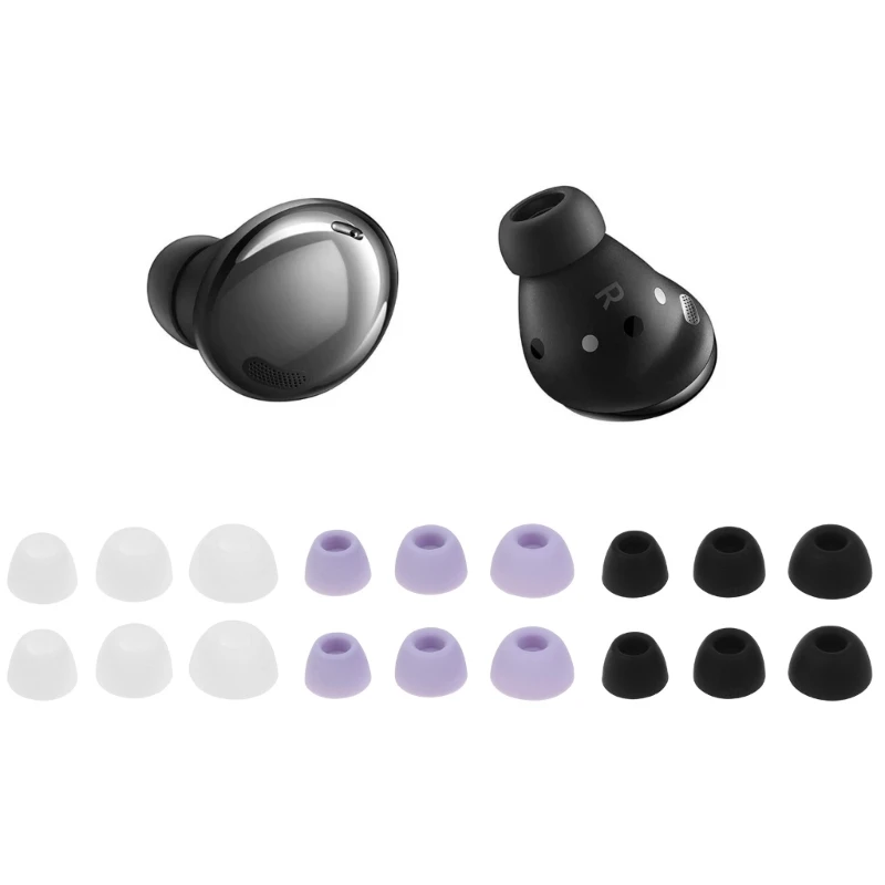 

6Pcs Silicone In-Ear Bluetooth-compatible Earphone Case For SM R510 Galaxy buds2 pro Covers Ear Caps Pad Earbuds Eartips