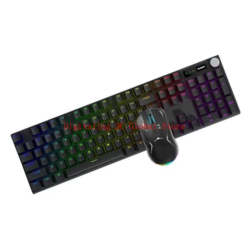 

Комбинированная механическая клавиатура с 104 клавишами и мышью с кабелем длиной 1,5 м и подсветкой для геймеров на ПК