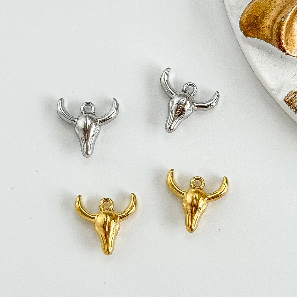 

Cordial Design 11*12MM 100Pcs Stainless Steel Pendant/Cattle Shape/Charms/Hand Made/DIY Making/Jewelry Accessories #195293
