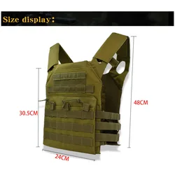 Chaleco táctico portaplacas MOLLE simple – Caza y airsoft