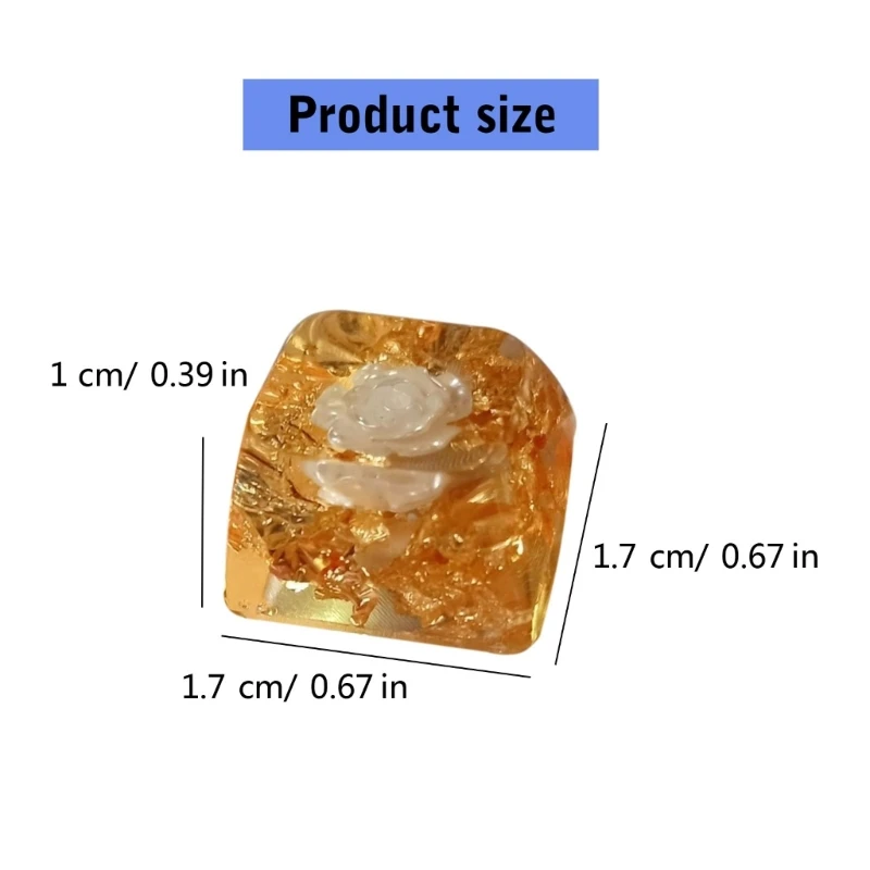 Mechanical Keyboards Keycaps OEM Camellias Resins Keycaps Customized Flower Pattern Key