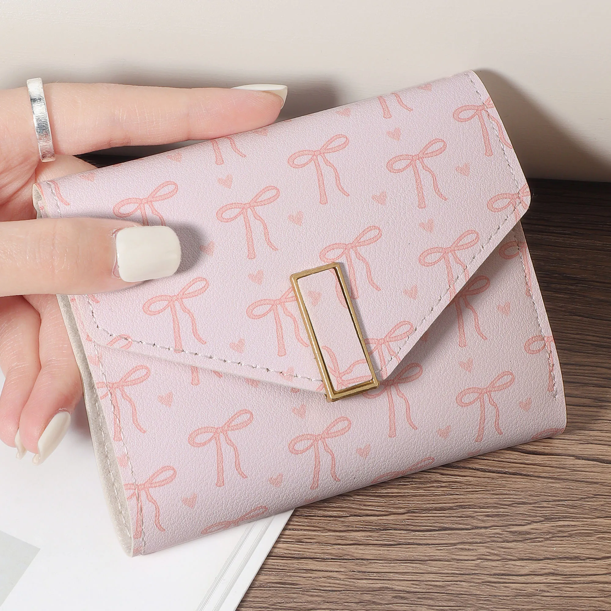 Women's Multifunctional Short High-Quality Credit Card Storage Bag, Simple And Casual Multifunctional Card Holder, Decorative Mu
