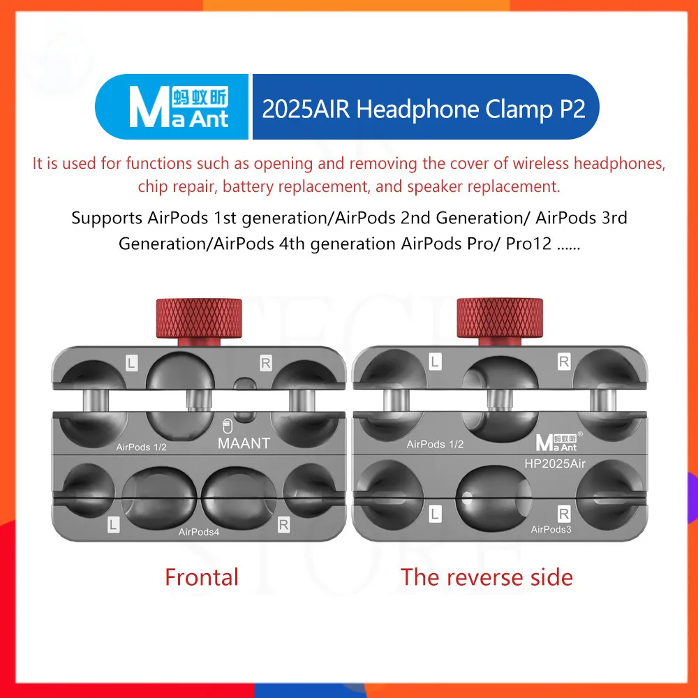 

360 ° Гибкое и легко фиксируемое устройство для наушников AIR 2025 года из алюминиевого сплава высокой плотности, подходящее для различных моделей AirPods