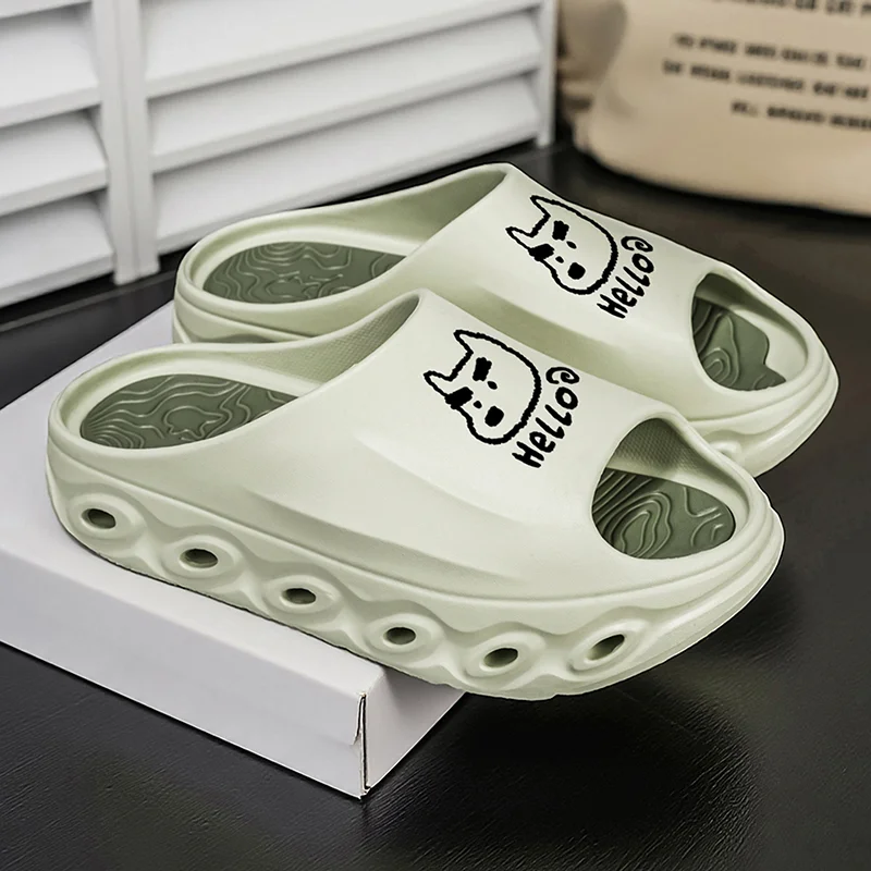 

Summer Casual Slide Slippers Lightweight Non Slip Soft Sole Breathable Indoor Outdoor Beach Daily Home Footwear