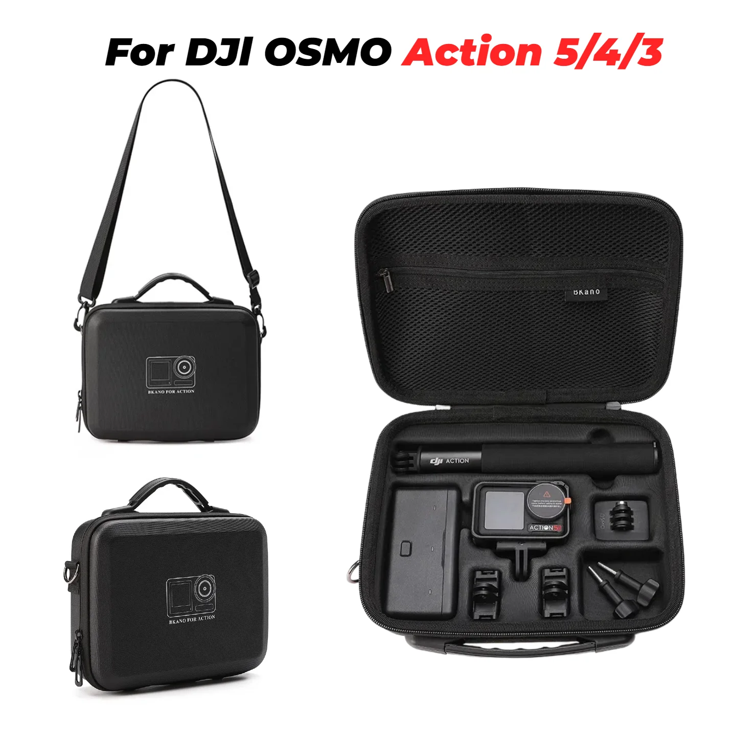 

Сумка для хранения спортивной камеры для DJI Osmo Action 5 Pro/4/3, портативная сумка через плечо для езды на велосипеде на открытом воздухе