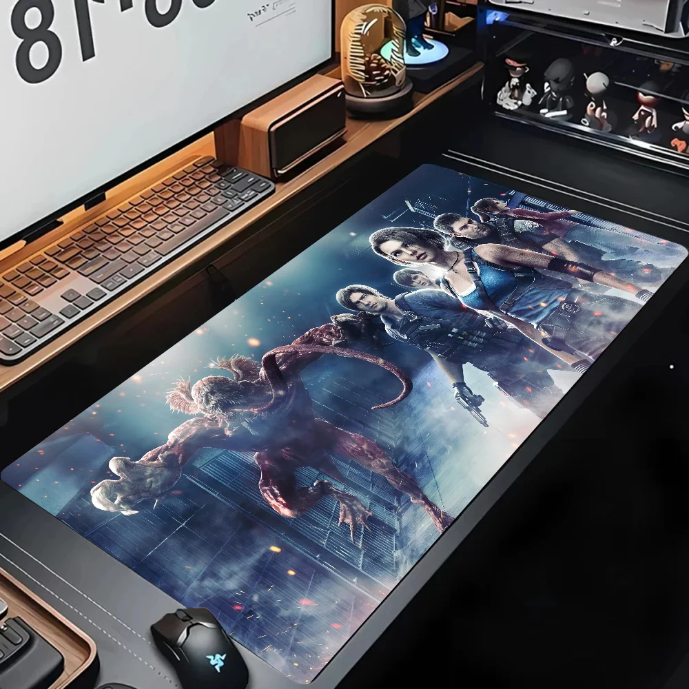 Game Resident Evil Mousepad Desk Mat Gaming Accessories Large Gaming Mouse Pad XXL Non-Slip Rubber Game Computer Keyboard