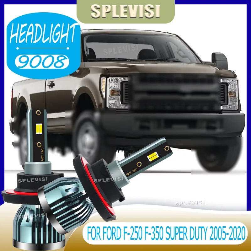 

Headlight LED No Fan Noise Silent Operation Durable 12v For Ford F-250 F-350 Super Duty 2005 2006 2007 2008 2009 2010 2011-2020