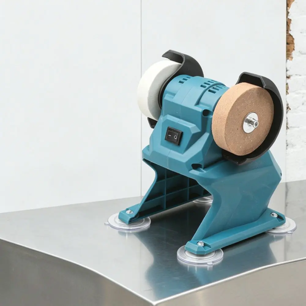 Multifunctional Electric Bench Grinder Mini Vertical Sharpener For Kitchen Knives Polishing Rust Remover Repair Device