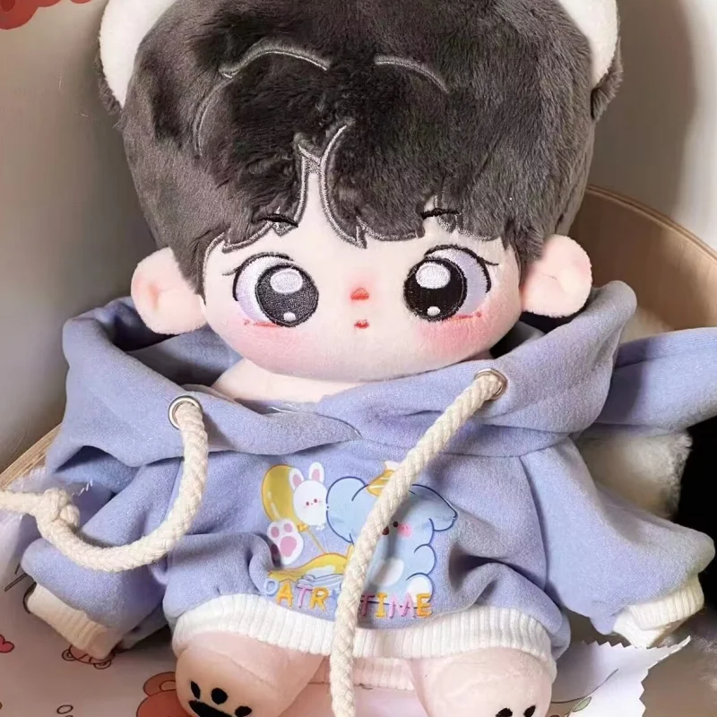 Handmade Hoodies For 20cm Cotton Dolls Sweatshirt Outfits Fashion Clothes For Plush Idol Dolls Tops Dolls Sweater Accessories view 3