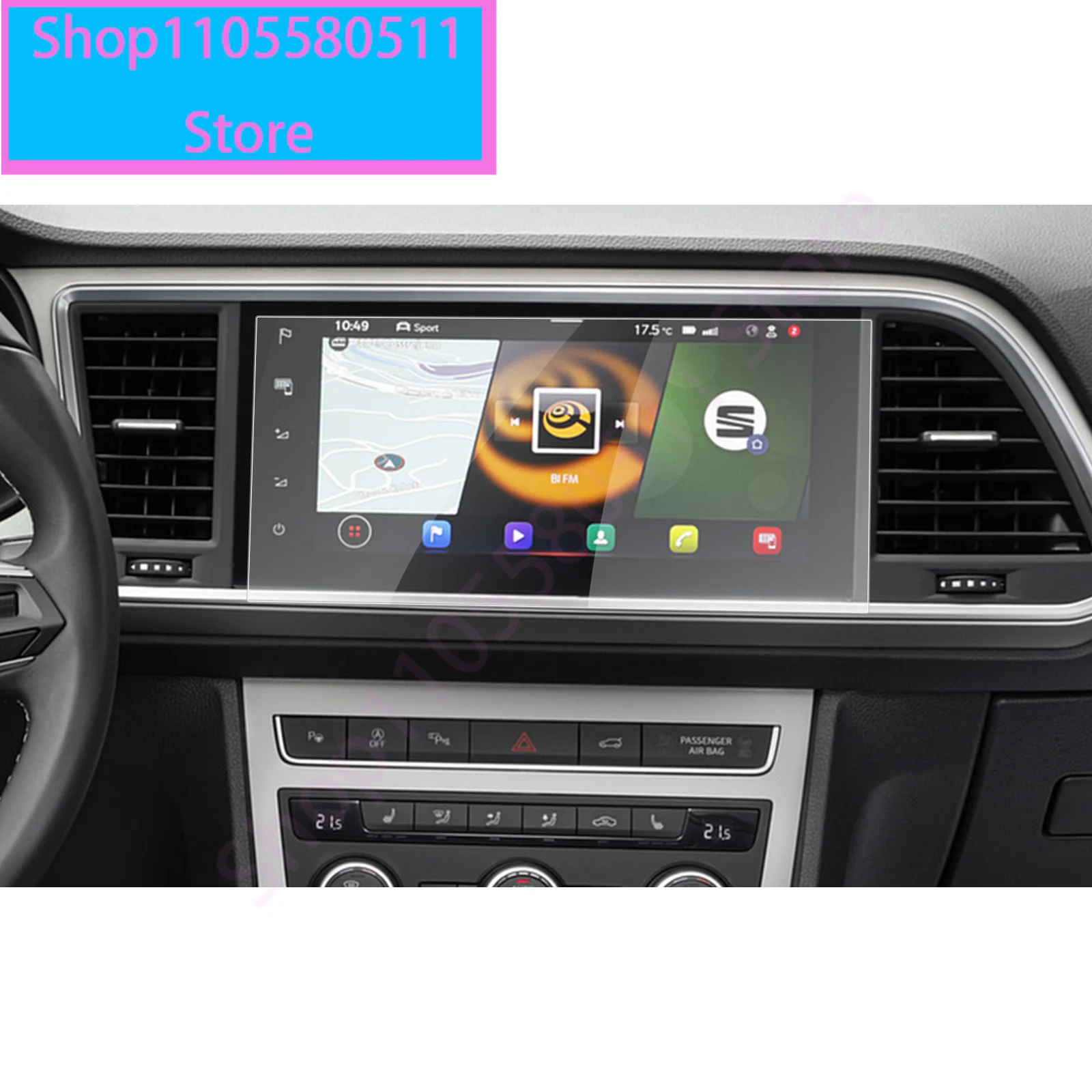 For Seat Ateca 2021 2022 2023 2024 2025 9.2-Inch Car Navigation Touch Center Screen Protector Auto For Ateca Accessories 2025