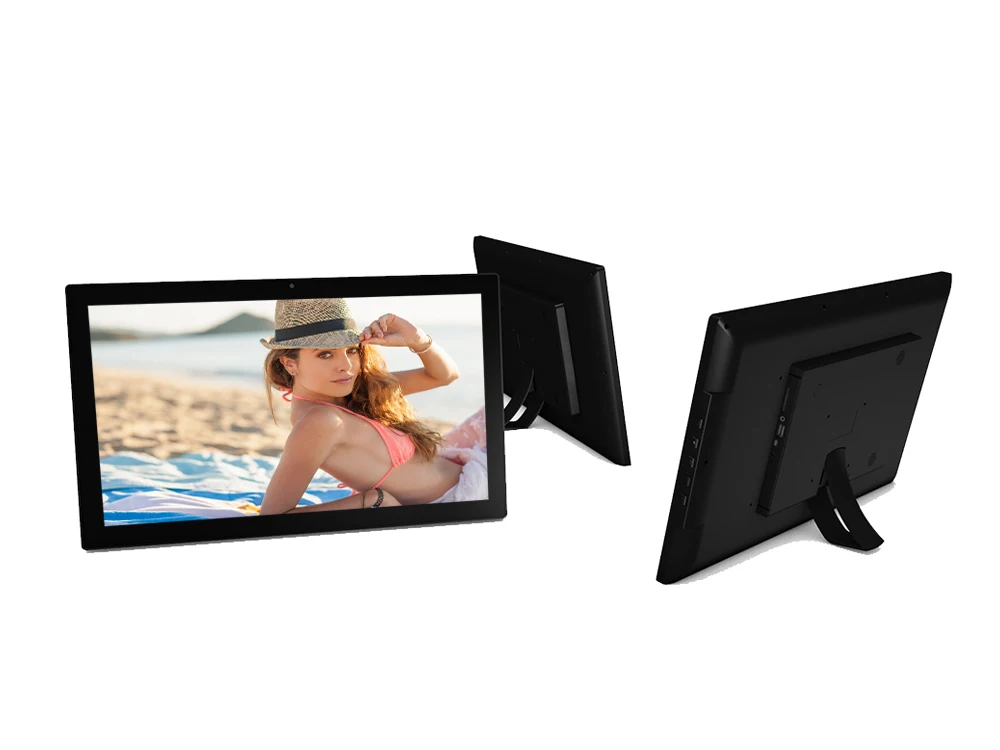 Full HD MP4  Movie Advertising Play IPS Screen 22 inch Digital Photo Frame With Calendar 21.5 inch Player