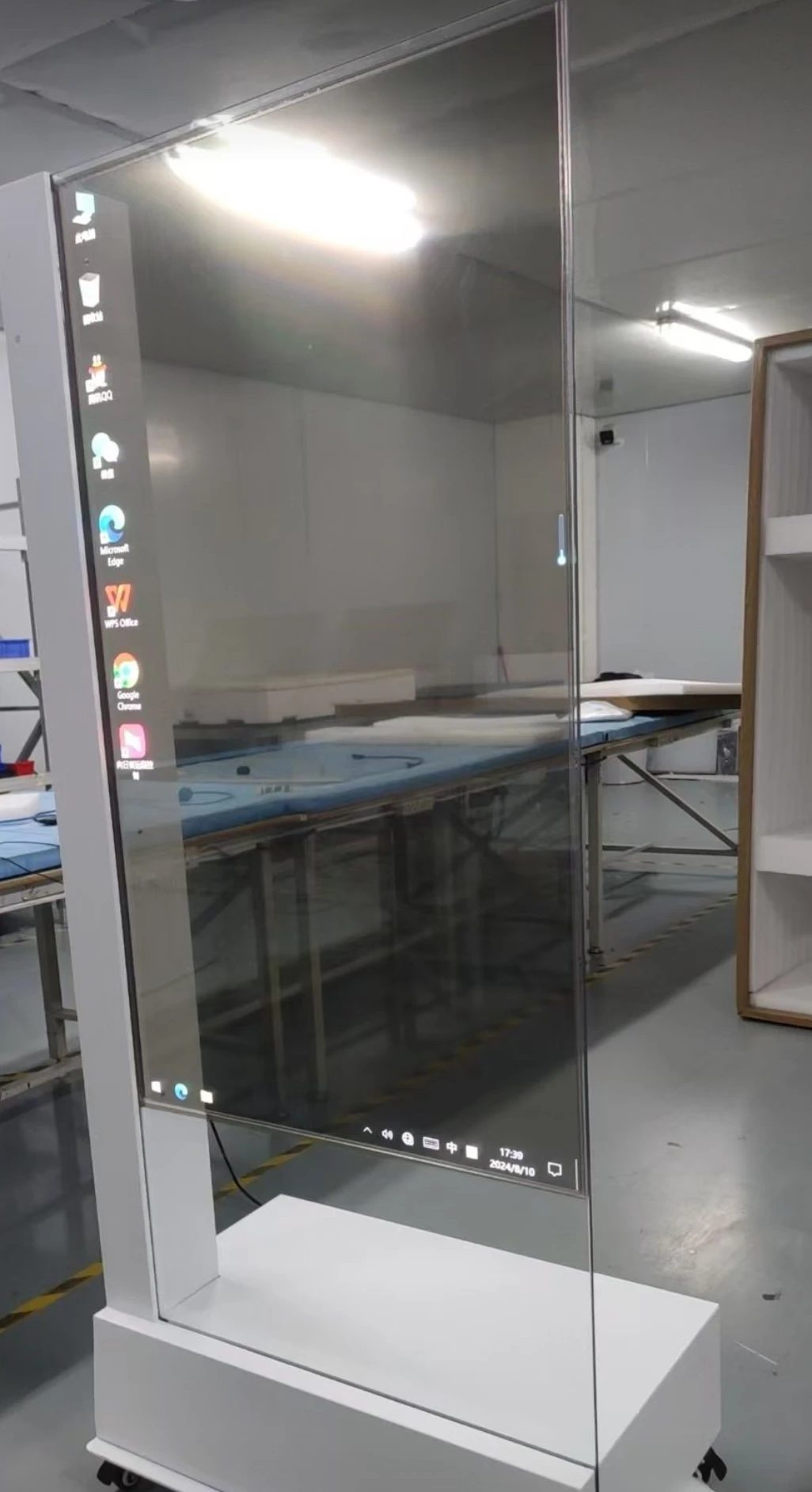 Screen Input Android Intelligent Advertising Display Customized Transparent  Display