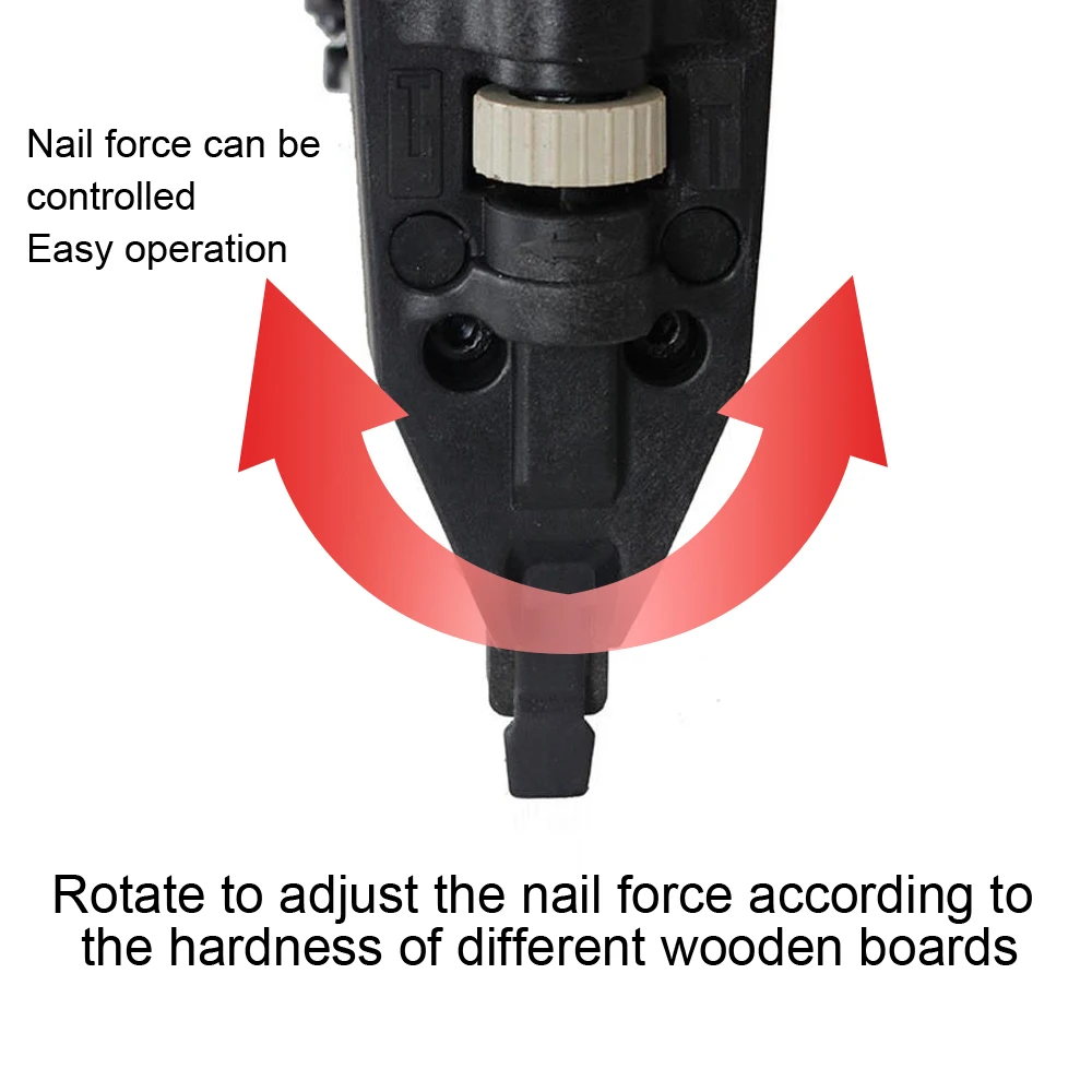 18V Cordless Electric 2 in 1 Nailer/Stapler Gun with 200pcs F50 and 9032(K432) Nail Compatible For 18v B Series Lithium Battery