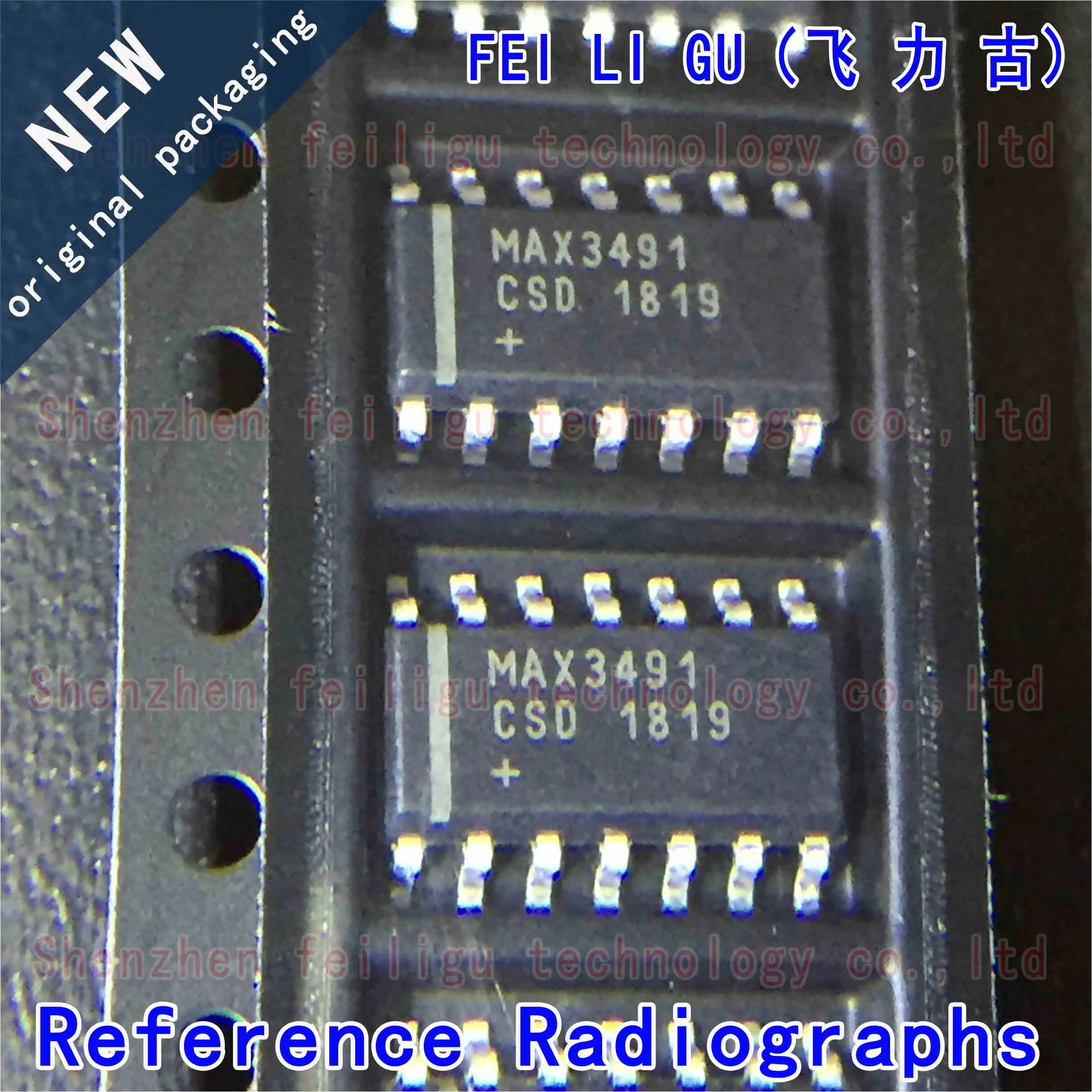 1~30PCS 100% New original MAX3491ECSD+T MAX3491ECSD MAX3491E Package:SOP14 Transceiver RS-485/RS-422 Chip