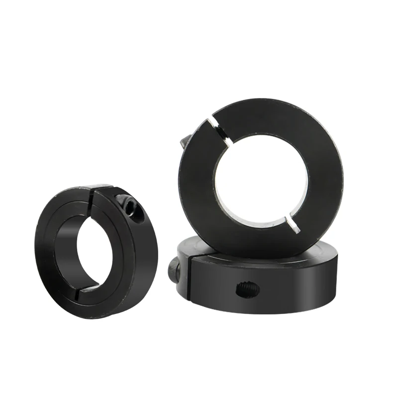 Carbon Steel Shaft Locking Ring Bearing Fixed Sleeve 6-60mm Opening Limit Ring for Optical Shaft 1Pcs