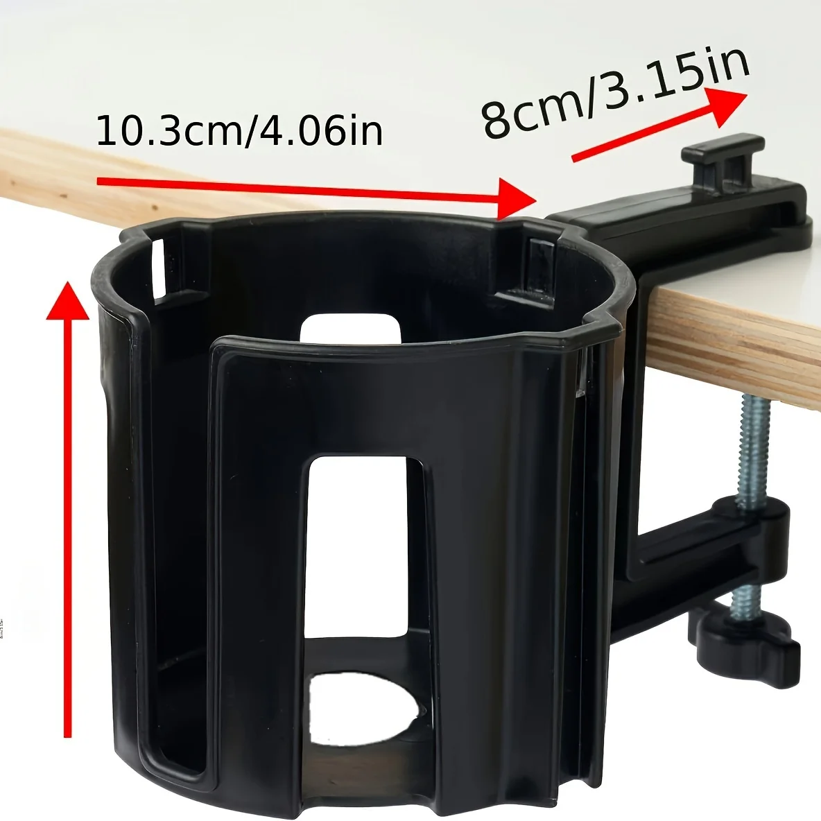 حامل أكواب مضاد للانسكاب لمكتبك أو طاولةك (أسود، 1)