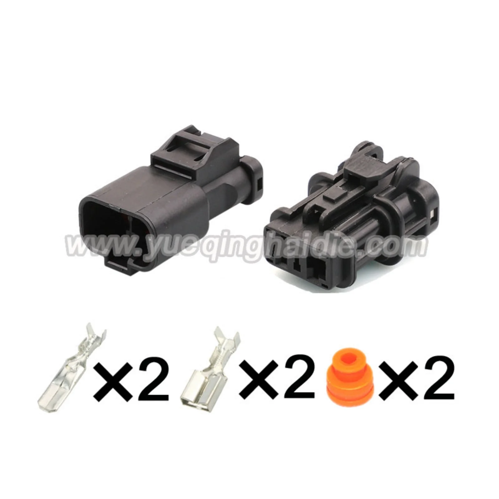 2PIN 7123-6423-30 7157-6720 السيارات مقاوم للماء 6.3 مللي متر سلسلة ذكر موصل سالب كابل توصيل كهربائي موصل مقبس