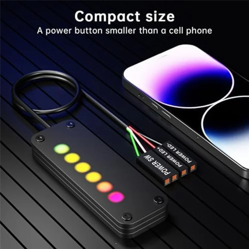 AEE7-PC Power Control Touch Sliding Control PC Power Desktop Computer External Power SW Power LED On Off