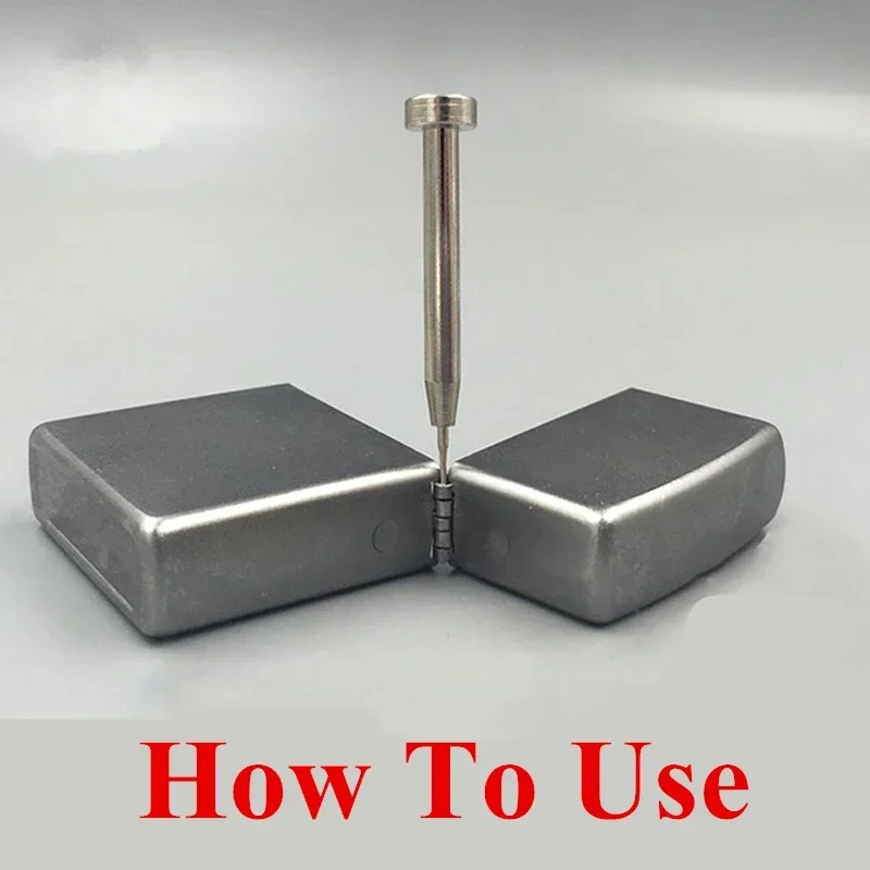Repair Accessory Stainless Steel Replace Pin Punch & Pins Tool Set For Zippo Gas Lighter Disassemble Hinge Pins Link Case view 5