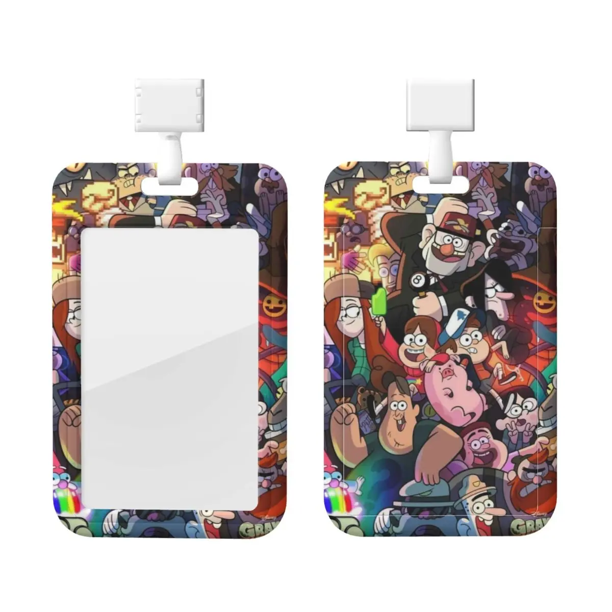 

Custom Funny Anime Gravity Falls Card Badge Holder Card Holder Men Women Neck Strap ID Credential Holder For Nurse