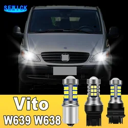 2pcs Dual Mode LED Turn Signal+Daytime Running Light DRL Accessories For Mercedes Benz Vito W639 W638 1996-2008 2003 2004 2005