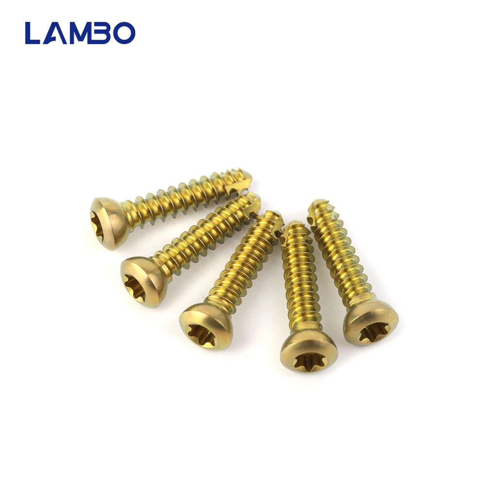 2.7mm Titanium Stardrive Cortical Screws Pet Veterinary Orthopedics Implants Veterinaria Accessories Surgical Instruments